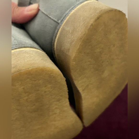 Free People dusty blue suede ankle moccasin boots - Picture 7 of 8